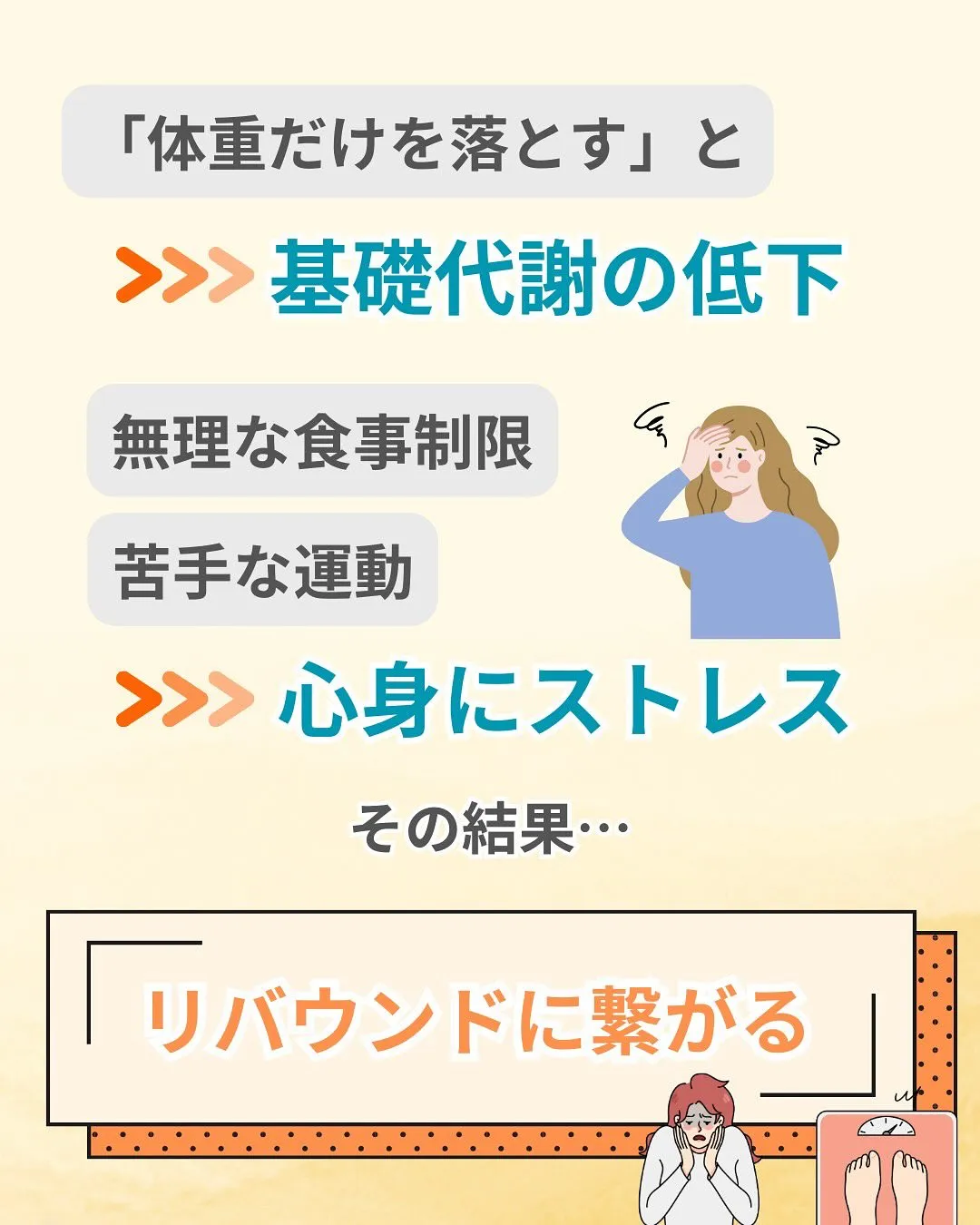 ⚠それ実は「リバウンド体質」への落とし穴かも？！⚠